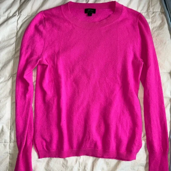 J. Crew Pink Cashmere Women's Sweater - Picture 1 of 3